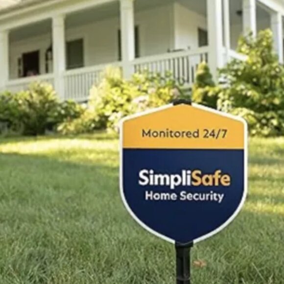 BNIB! New SimpliSafe Yard Sign with BLACK Heavy Duty Stake LATEST COLOR SCHEME! - Picture 4 of 4